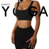 Seamless Gym Sexy Shorts Woman Summer Sport Fitness Shorts Thread Striped Skinny - Image 2