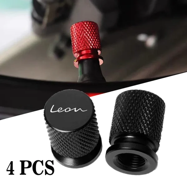 4pcs Car Accessories Auto Wheels Rims Sticker Tire Valve Stem Caps for Seat FR Leon 5f Fr Mk2 Mk3 - Image 5