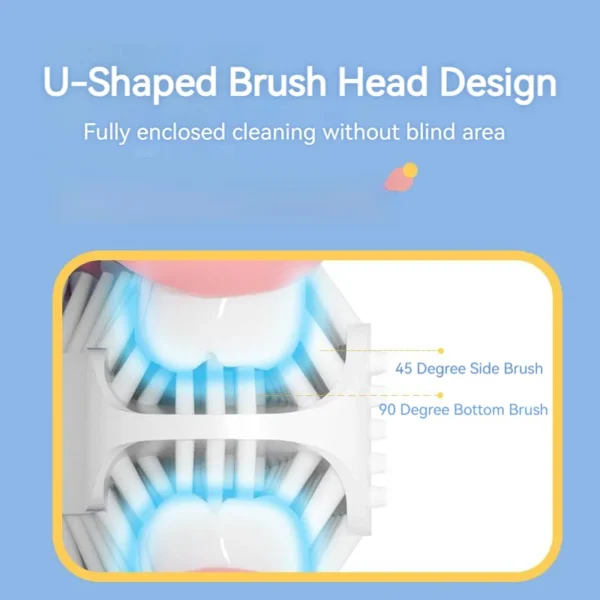 U Shape Kids Toothbrush Sonic Electric Toothbrush for 2-12 Years Old Child Teeth Brush Rechargeable Personal Care Appliances - Image 4