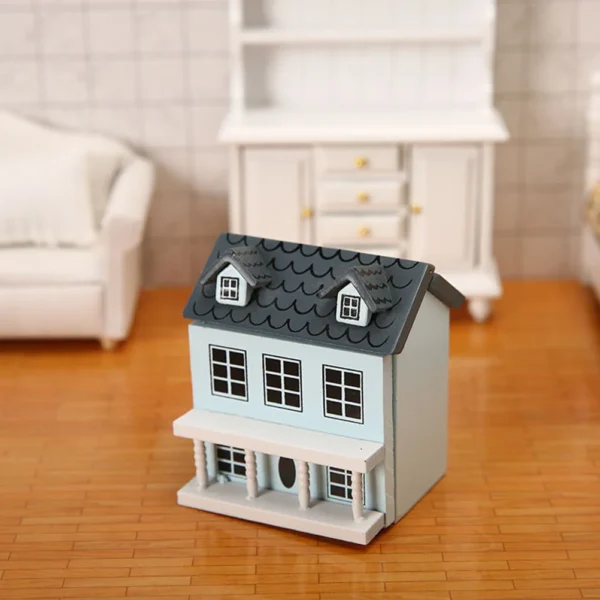 Toy Villa Small House Dollhouses Miniature Ornament Statue Micro Villas Plant Decorations - Image 2