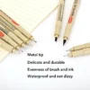 12 Tip Pigment Liner Micron Ink Marker Pen for Manga Draw Sketching Needle Pen Hook Line Pen Sketch Stationery Set Art Supplies - Image 5