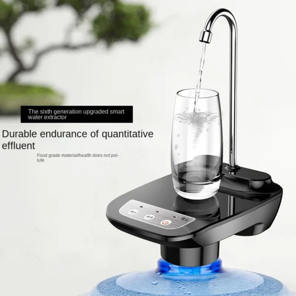 Water Bottle Pump Dispenser USB Charging Automatic Drinking Water Pump Portable Electric Water Dispenser Household Appliances - Image 2