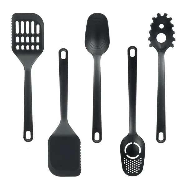 Mainstays 36pc Kitchen Gadget Set with Cooking Utensils, Measuring Cups, Clips, and Drawer Organizer, Black/Clear - Image 6