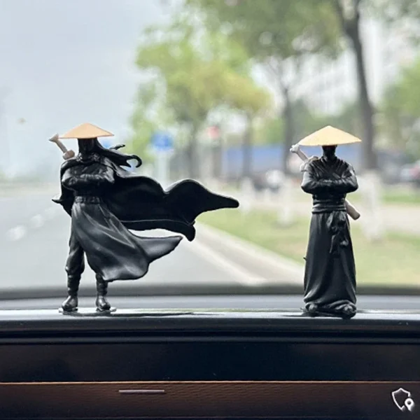 NEW Car Interior Accessories Doll Jianghu Knight Computer Screen Desktop Ornaments Antiquity Knight Center Console Car Swordsman