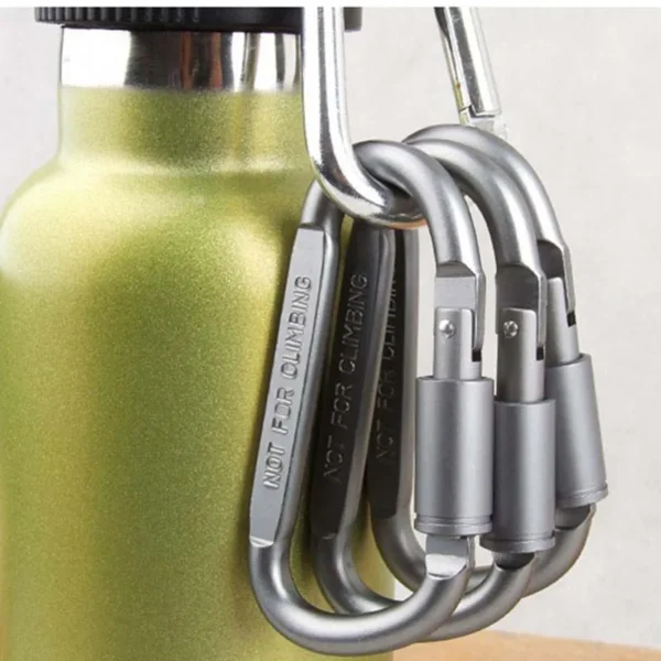 Hot Sale 6pcs / Lot Travel Kit Camping Equipment Alloy Aluminum Survival Gear Mountain Hook Mosqueton Carabiner - Image 4