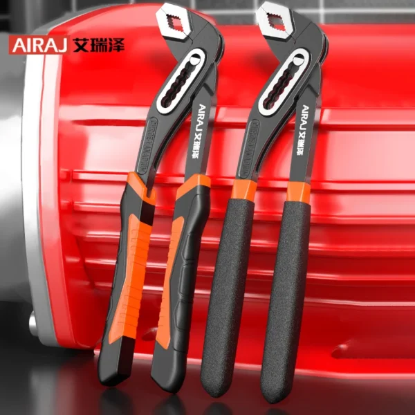 AIRAJ 8/10/12 Inch Water Pump Pliers Quick-release Plumbing Pliers Combination Pliers Plumber Hand Tools