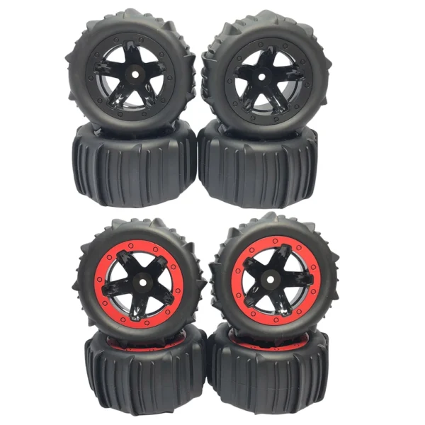 4Pcs 1/16 1/14 1/12 RC Crawler Tires RC Accessory Rubber Grappler Tires RC Rubber Wheel RC Car Tires Wheel for HBX MJX ZWN WPL - Image 6