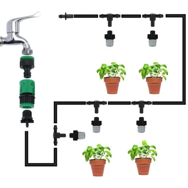 New Irrigation 10Meters 10 Sprinklers Nozzles Water Sprayer Misting Fog Cooling Nozzle System Garden Agricultural Sprayer System - Image 6