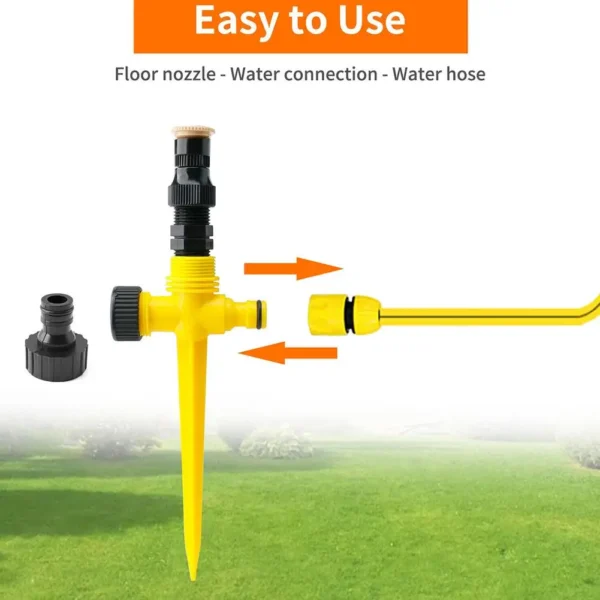 Garden Sprinkler 360° Rotation Irrigation Watering System Automatic Agriculture Lawn Farm Greenhouse Plant Watering Sprinkler - Image 4