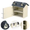Villa Small House Portable Dollhouse Toy Model Miniature Kits Tiny Wooden Ornament Christmas - Image 5