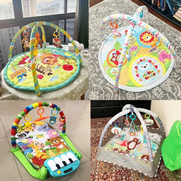 Educational Fitness Frame For Children Play Mat Rack Crawling Blanket Infant Play Rug Gift Kids Activity Mat Gym Baby Toys - Image 2