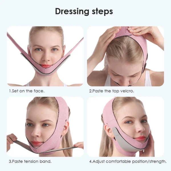 Elastic Face Slimming Bandage V Line Face Shaper Women Chin Cheek Lift Up Belt Facial Anti Wrinkle Strap Face Care Slim Tools - Image 5