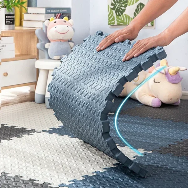 16pcs Interlocking Baby Play Mat, Thick and Soft Carpet Floor Mat, Perfect for Toddler's Room, Play Area and Exercise - Image 5