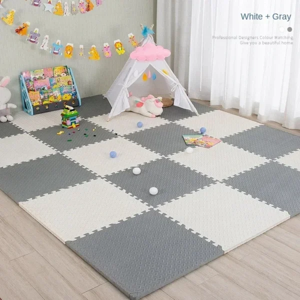 16pcs Interlocking Baby Play Mat, Thick and Soft Carpet Floor Mat, Perfect for Toddler's Room, Play Area and Exercise - Image 3