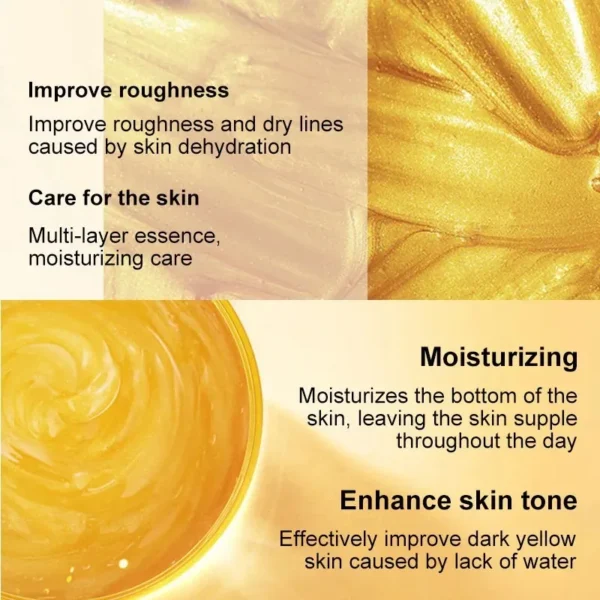 120g Gold Face Cream Collagen Anti Wrinkle Cream Whitening Mask Sleeping Hydrated Radiant Skin Firming Nourishing Face Care - Image 5